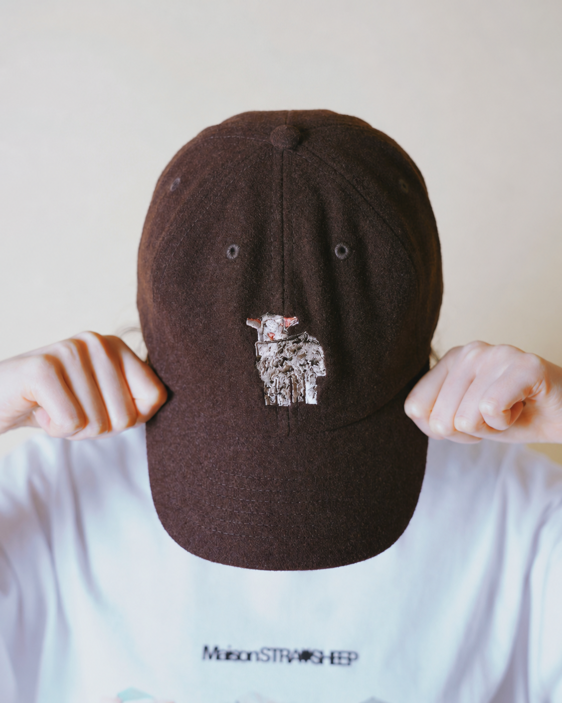 SHEEP EMB CAP